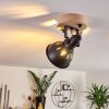 Tina Ceiling Light Dark wood, black, 1-light source