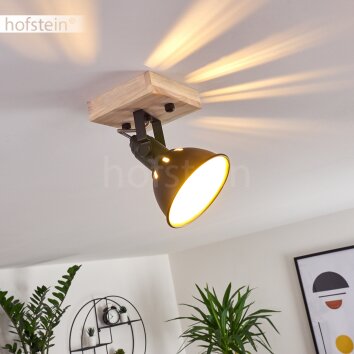 Tina Ceiling Light Dark wood, black, 1-light source