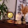 Ogho Table lamp Dark wood, black, 1-light source