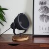 Ogho Table lamp Dark wood, black, 1-light source