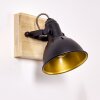 TINA Wall Light Dark wood, black, 1-light source