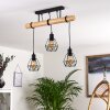 Yaak Ceiling Light Light wood, black, 3-light sources