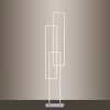 Paul Neuhaus Q-INIGO Floor Lamp LED brushed steel, 3-light sources, Remote control