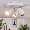 Idlewild Ceiling Light LED chrome, white, 3-light sources