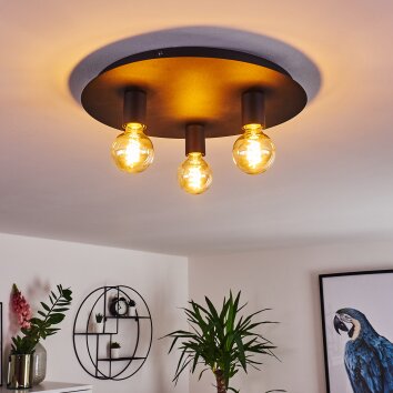 Esbjerg Ceiling Light black, 3-light sources