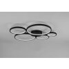 Trio Rondo Ceiling Light LED black, 1-light source
