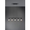 Reality Vannes Pendant Light black, 5-light sources