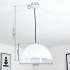 Alikata Pendant Light black, white, 1-light source