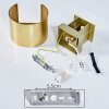 Badajoz Wall Light LED gold, brass, 1-light source