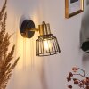 Kesao Wall Light brass, black, 1-light source