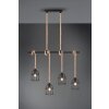 Reality Wodan Pendant Light brown, black, 4-light sources