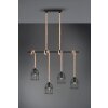 Reality Wodan Pendant Light brown, black, 4-light sources
