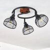 Omba Ceiling Light Dark wood, black, 3-light sources