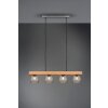 Reality Cestino Pendant Light dark brown, matt nickel, 4-light sources
