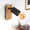 Raccuia Wall Light Dark wood, black, 1-light source