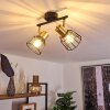 Kesao Ceiling Light brass, black, 2-light sources