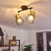 Kesao Ceiling Light brass, black, 2-light sources
