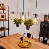 Taheramo Pendant Light Dark wood, black, 3-light sources