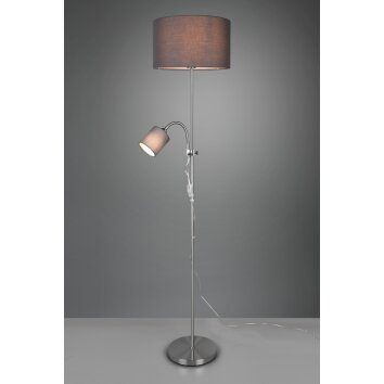 Reality Owen Floor Lamp matt nickel, 2-light sources
