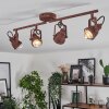 DROBAK Ceiling Light rust-coloured, 4-light sources