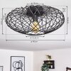 Wemude Ceiling Light black, 1-light source