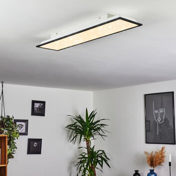 Salmi Ceiling Light LED black, white, 1-light source