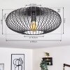 Wemude Ceiling Light black, 1-light source