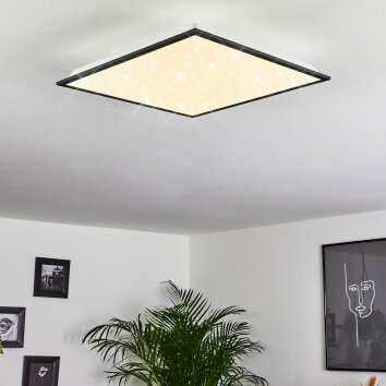 Salmi Ceiling Light LED black, white, 1-light source
