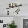 Oula Ceiling Light LED matt nickel, 2-light sources