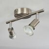Oula Ceiling Light LED matt nickel, 2-light sources