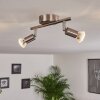 Oula Ceiling Light LED matt nickel, 2-light sources