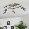 Oula Ceiling Light LED matt nickel, 3-light sources