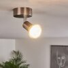 Oula Ceiling Light LED matt nickel, 1-light source