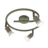 Globo OLANA Ceiling Light green, rust-coloured, 3-light sources