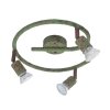 Globo OLANA Ceiling Light green, rust-coloured, 3-light sources