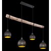 Globo ADAJA Pendant Light Light wood, black, 4-light sources