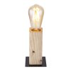 Globo ADALIE Table lamp Light wood, black, 1-light source