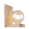 Globo ADALIE Wall Light Light wood, black, 1-light source