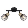 Globo FIASTRA Ceiling Light black, 2-light sources