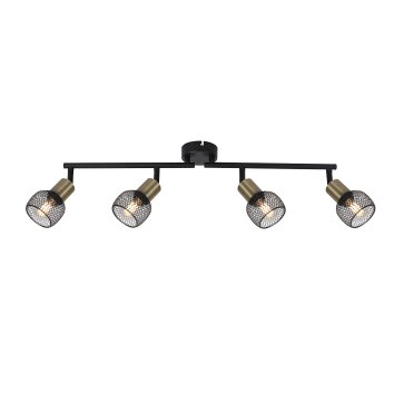 Globo FIASTRA Ceiling Light black, 4-light sources