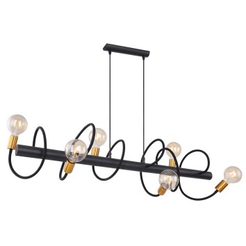Globo EDDY Pendant Light black, 6-light sources