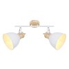 Globo WIHO Spotlight Dark wood, white, 2-light sources
