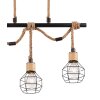 Globo VALERIE Pendant Light brown, black, 3-light sources