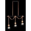 Globo VALERIE Pendant Light brown, black, 3-light sources