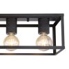 Globo HAGAR Ceiling Light black, 4-light sources