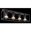 Globo HAGAR Ceiling Light black, 4-light sources