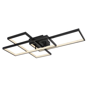 Globo GABRIEL Ceiling Light LED black, 1-light source, Remote control