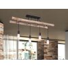 Globo IRMGARD Ceiling Light Light wood, black, 4-light sources