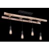 Globo IRMGARD Ceiling Light Light wood, black, 4-light sources