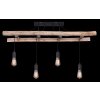 Globo IRMGARD Ceiling Light Light wood, black, 4-light sources